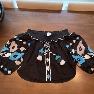 MISA LOS ANGELES off the shoulder Selena top XS